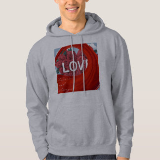 Valentines Day  for Boys Girls Red Hearts Hoodie