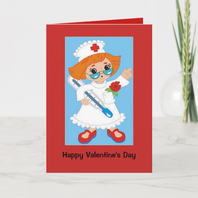 Valentine's Day for Nurse - I Love You Card (Front)