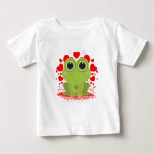 Valentine's Day Frog Baby T-Shirt