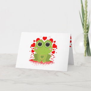 Valentine's Day Frog Card