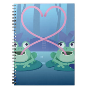 valentines day frog lovers notebook