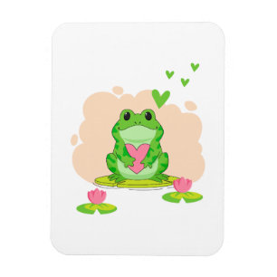 Valentine's Day Frog Magnet