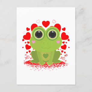 Valentine's Day Frog Postcard