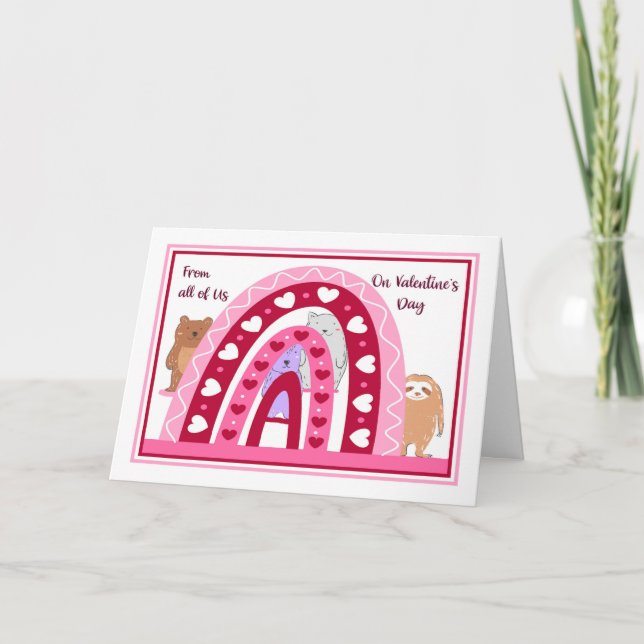 Valentine's Day from All of Us Card (Front)