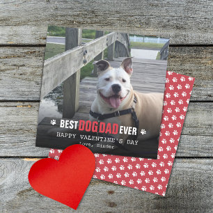 Valentines Day From The Dog Photo Flat Holiday Card