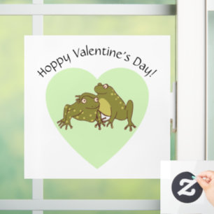Valentines Day Funny Cute Hoppy Frogs In Love