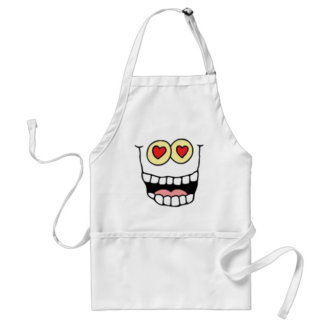 Valentine's Day Funny Hearts Standard Apron (Front)