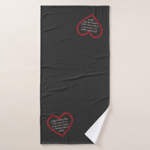 Valentines Day Funny Sarcasm Humor Quote  Bath Towel