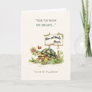 Valentine's Day Funny Slow & Steady Valentine Card