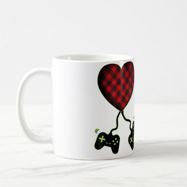 Valentines Day Gamer Lover For And Boys Coffee Mug (Left)