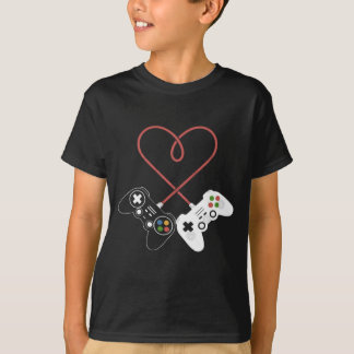 Valentine's Day Gamer's Delight: Heart-Inspired  T-Shirt