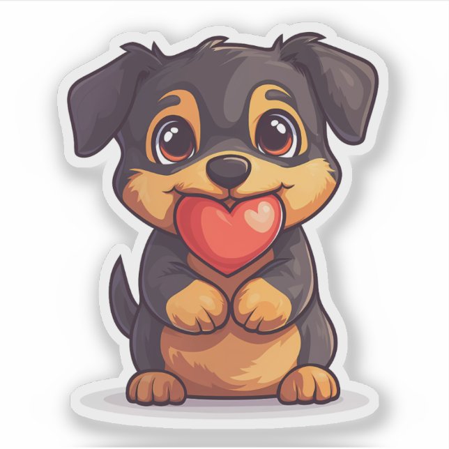 Valentine's Day German Shepherd Puppy (Front)