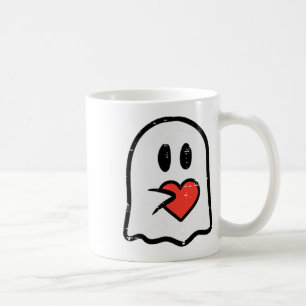 Valentines Day Ghost Heart Pocket Cute My Boo Men Coffee Mug