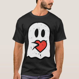 Valentines Day Ghost Heart Pocket Cute My Boo Men T-Shirt