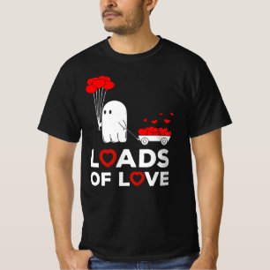 Valentine's day ghost loads of love heart ghost T-Shirt