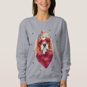 Valentine's Day Gift Cavalier King Spaniel Dog Sweatshirt