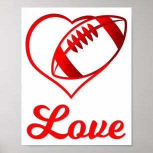 Valentines Day Gift For Football Lovers  Poster