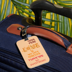 VALENTINE'S DAY GIFT FOR GIRLFRIEND, WIFE, HUSBAND LUGGAGE TAG