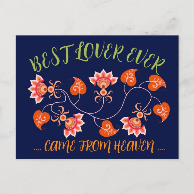 VALENTINE'S DAY GIFT FOR GIRLFRIEND, WIFE, HUSBAND POSTCARD (Front)