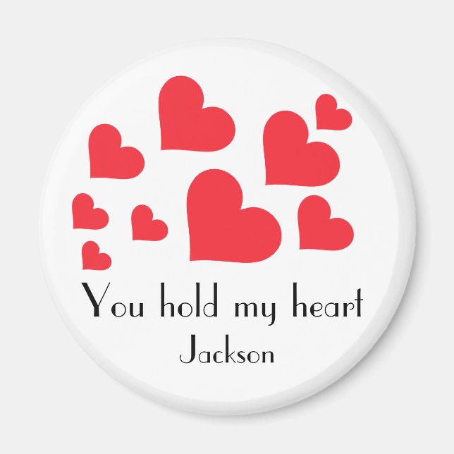 Valentine's Day Gift For Him Or Her Custom Name  Magnet (Front)