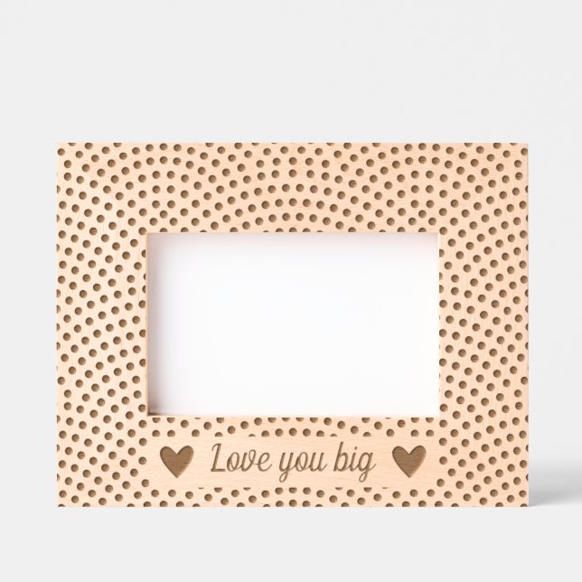Valentines day gift Love you big Picture Frame (Front)
