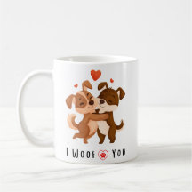 valentines day gift mug cute dogs couple