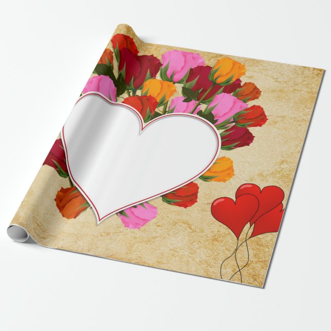 Valentine's Day gift paper (Unrolled)