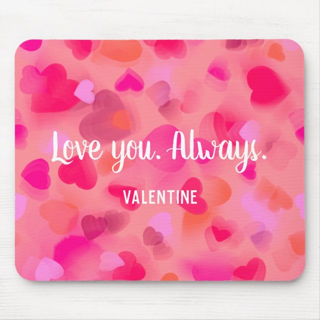 Valentine's Day Gift: Personal heart mousepad (Front)