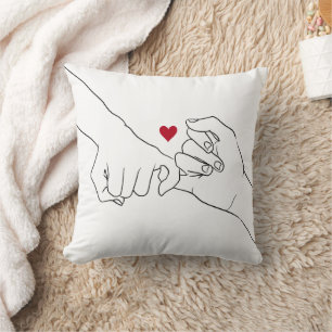 Valentine's Day Gift Pinky Promise Couple Cushion