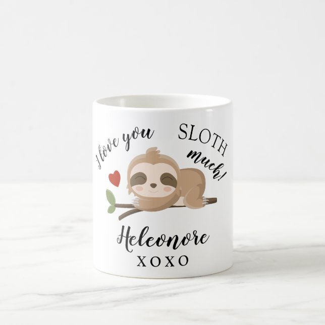 Valentine's day gift Sloth Mug (Center)
