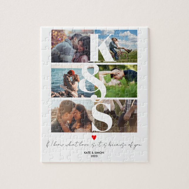 Valentines Day Gifts Couple Personalised Photo  Jigsaw Puzzle (Vertical)