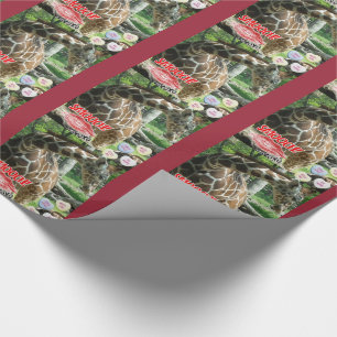 Valentine's Day Giraffe Wrapping Paper