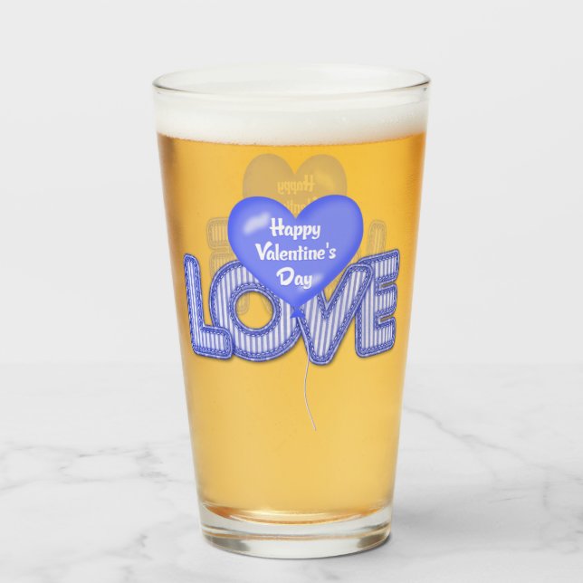 Valentine's Day Glass (Front Filled)