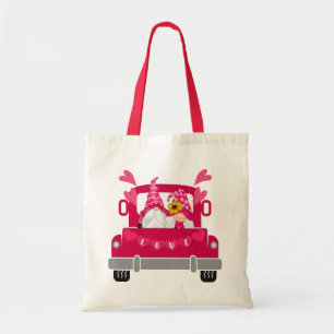 Valentine's Day, Gnome, Farm Truck Tote Bag