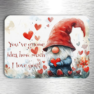Valentine's Day Gnome Flexible Photo Magnet