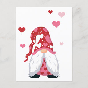 Valentine's Day Gnome Holiday Postcard
