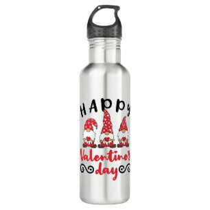 Valentine's Day Gnome Swedish Tomte 710 Ml Water Bottle