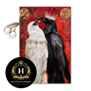  Valentines Day Gothic Raven King Crown  Tissue Paper