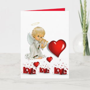 Valentine's Day Greeting Card Angel