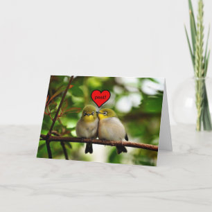 Valentine's Day Greeting Card - Birds in a tree