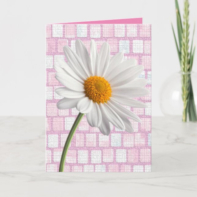 Valentine's Day Greeting Card Daisy (Front)