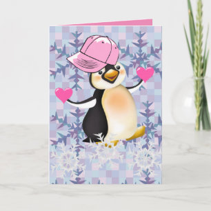 Valentine's Day Greeting Card Penguin
