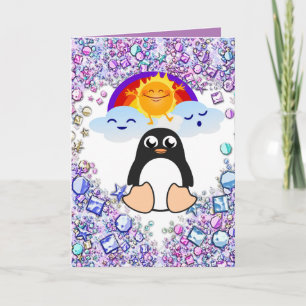 Valentine's Day Greeting Card Penguin