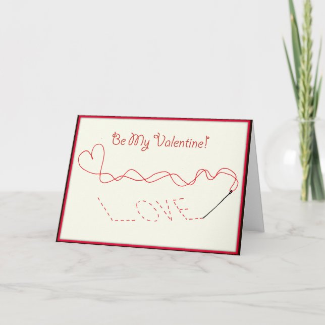 Valentine's Day Greetings Holiday Card (Front)