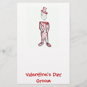 Valentine's Day Groom Stationery