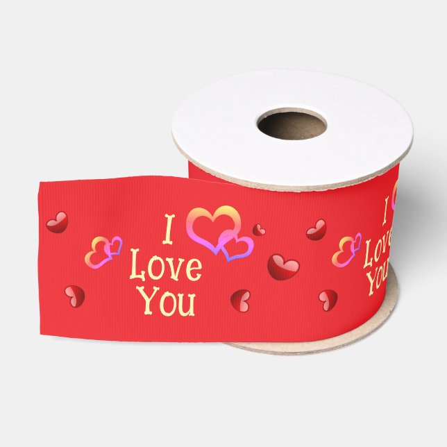 Valentine's day grosgrain ribbon (Spool)