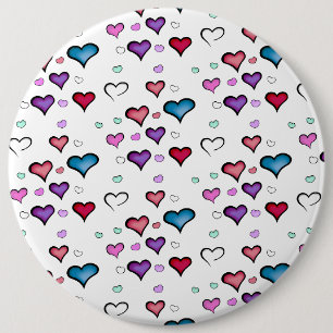 Valentine's Day heart 6 Cm Round Badge