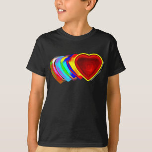 Valentine's Day Heart Abstract Art T-Shirt
