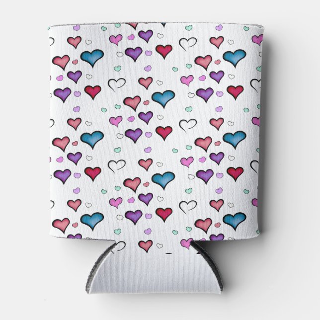 Valentine's Day heart Can Cooler (Front)