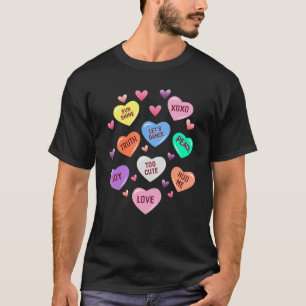 Valentine's Day Heart Candy Design for Men Woman & T-Shirt